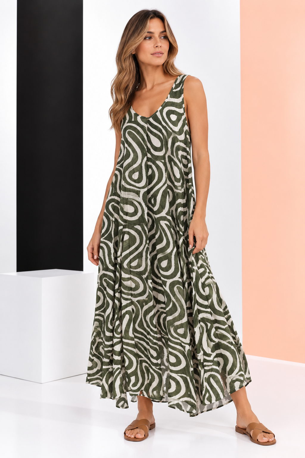Vestido Largo de lino